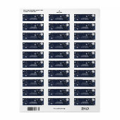 Elegant Celestial Crescent Moon Vrijgezellenfeest Etiket (Full Sheet)