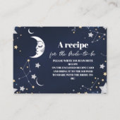 Elegant Celestial Crescent Moon Vrijgezellenfeest Informatiekaartje (Voorkant)