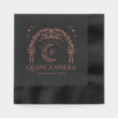 Elegant Celestial Moon Tiara Quinceanera Monogram (Recto)