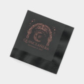 Elegant Celestial Moon Tiara Quinceanera Monogram (Gauche)