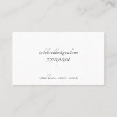 Elegant Cellist Visitekaartje (Achterkant)