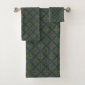 Elegant Celtic Knot Pattern Bad Handdoek (Insitu)