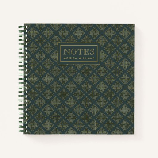 Elegant Celtic Knot Pattern Notitieboek (Voorkant)