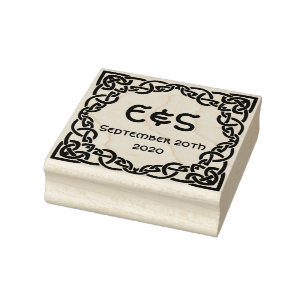 Elegant Celtic Wedding Celtic Knot Rubberstempel