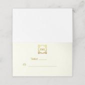 Elegant Celtic Wedding Ivory Faux Gold Celtic Knot (Buitenkant ongevouwen)