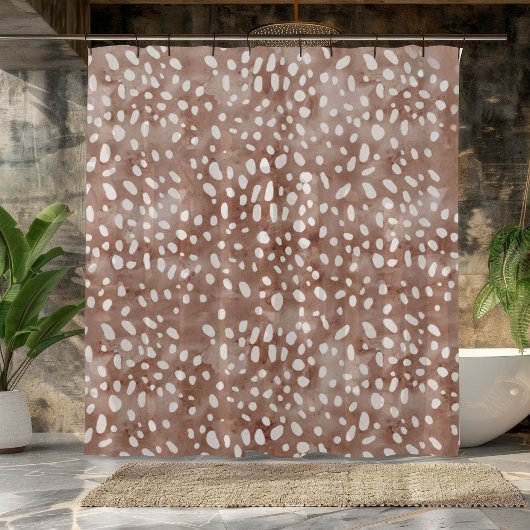 Elégant cerf de forêt Imprimer rideau de douche