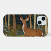 Élégant cerf rustique boho forêt verdure (Verso Horizontal)