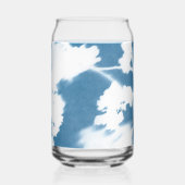 Elégant Cerisier Blossom Cyanotype Mariage Invitat (Recto)