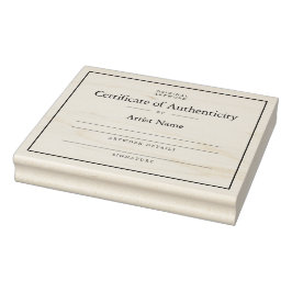 Elegant certificaat van echtheid Sjabloon stempel