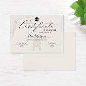 Elegant certificaat van Sjabloon Visitekaartje (Bureau)