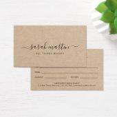 Élégant certificat cadeau Salon de beauté Brown (Bureau)