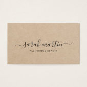 Élégant certificat cadeau Salon de beauté Brown (Devant)