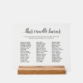 Élégant Cette Bougie Brûle Classe Mémorial de Réun (Recto)