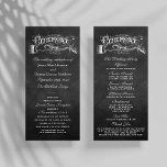 Élégant Chalkboard Mariage programmes de cérémonie<br><div class="desc">Élégant programme de cérémonie de Mariage de tableau noir.</div>