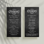 Élégant Chalkboard Mariage programmes de cérémonie<br><div class="desc">Élégant programme de cérémonie de Mariage de tableau noir.</div>