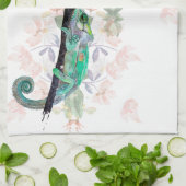 Elegant Chameleon Painted Kitchen Towels Theedoek (Gevouwen)