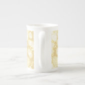 Elégant Champagne Abstrait Bubbles Mug (Dos)