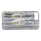 elegant champagne modern feestje meisje Case-Mate iPhone case (Achterkant (Horizontaal))