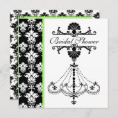 Elegant Chandelier Bridal Shower Kaart (Voorkant / Achterkant)