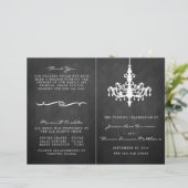 Elegant Chandelier Chalkboard Wedding Collectie (Staand voorkant)
