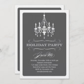 Elegant Chandelier Holiday Kaart (Voorkant / Achterkant)