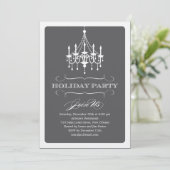 Elegant Chandelier Holiday Kaart (Staand voorkant)