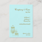 Elegant Chandelier Patina Visitekaartjes