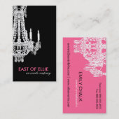 Elegant Chandelier Visitekaartje (Voorkant / Achterkant)