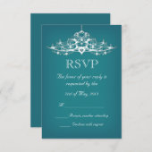 Elegant Chandelier Wedding RSVP (Voorkant / Achterkant)
