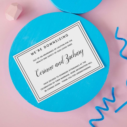 Elegant Change of Plans Briefkaart