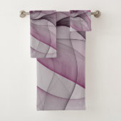 Elegant Chaos Modern Abstract Roze Fractal Art Bad Handdoek (Insitu)