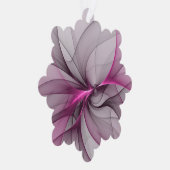 Elegant Chaos Modern Abstract Roze Fractal Art Ornament Kaart (Rechts)