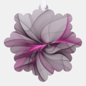 Elegant Chaos Modern Abstract Roze Fractal Art Ornament Kaart (Achterkant)