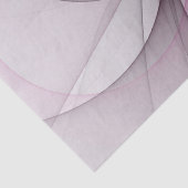 Elegant Chaos Modern Abstract Roze Fractal Art Tissuepapier (Detail)