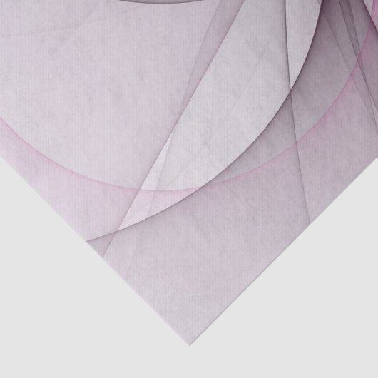 Elegant Chaos Modern Abstract Roze Fractal Art Tissuepapier (Detail)