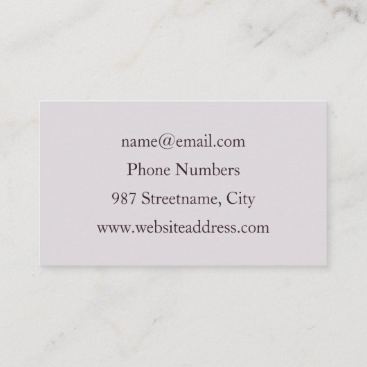 Elegant Chaos Modern Abstract Roze Fractal Art Visitekaartje (Achterkant)