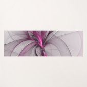 Elegant Chaos Modern Abstract Roze Fractal Art Yogamat (Voorkant (horizontaal))