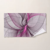 Elégant Chaos Moderne Abstrait rose Fractal Art (Serviette à main)