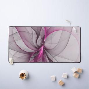 Élégant Chaos Moderne Art Fractal Abstrait Rose