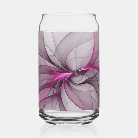 Élégant Chaos Moderne Art Fractal Abstrait Rose (Recto)