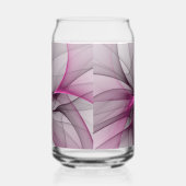 Élégant Chaos Moderne Art Fractal Abstrait Rose (Gauche)