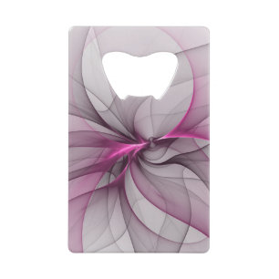 Élégant Chaos Moderne Art Fractal Abstrait Rose