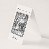 Elégant chapeau équitation Wolf noir blanc cadre d (Front)