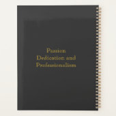 Élégant charbon de bois Simple Classic Monogramme  (Dos)