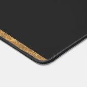 Elegant Charcoal Black & Gold Ajouter Nom et monog (Coin)