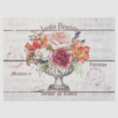 Elegant charmant rustiek hout Bonjour Decoupaging Tissuepapier (Voorkant)