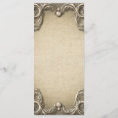 Elégant charme du sud Rustic Burlap Menu Mariage (Dos)