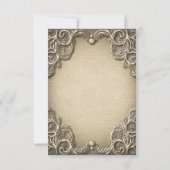 Élégant charme Sud Rustique Burlap Numéro de table (Dos)