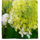 Elegant Chartreuse Green Limelight Hydrangea Douchegordijn (Voorkant)