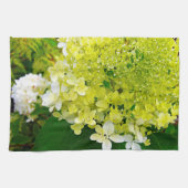 Elegant Chartreuse Green Limelight Hydrangea Theedoek (Horizontaal)